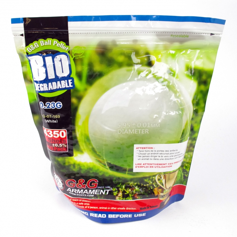 Billes bio 1kg 0,23g calibre 6mm
