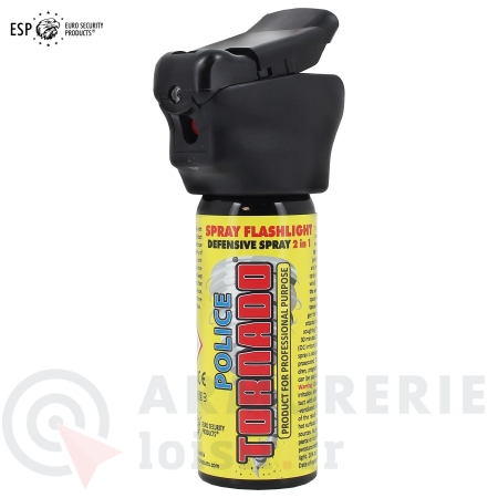 Spray lampe led Police Tornado Flashlight Poivre 50ml