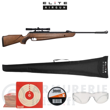 Carabine &agrave; plomb Elite Airgun Tracker W Bois...