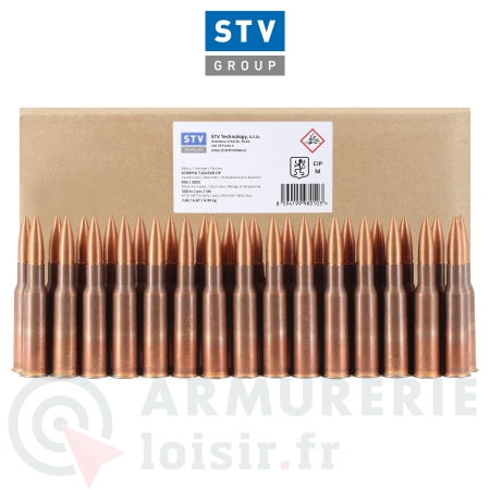 Carton de 300 munitions STV Scorpio 147 gr - 7.62x54...