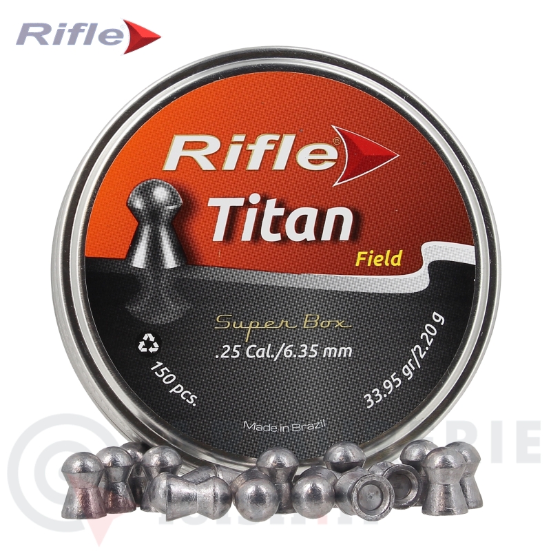 Boite de 150 Plombs Rifle Titan Field - 6.35mm (33.95 gr)