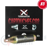 50x Cartouches CO2 X Terminator 12g (5 boites)