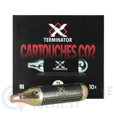 10x Cartouches CO2 X Terminator 12g