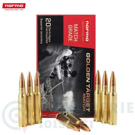 20 munitions Norma Golden Target Match 175 Gr - 308 Win