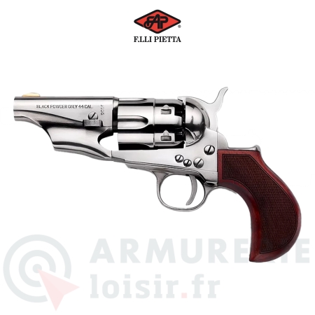 Pietta 1862 Pocket Police Acier Old Silver - 44PN
