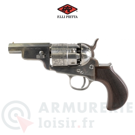 Pietta 1851 Navy Yank Acier Sheriff Grav&eacute; - 44PN