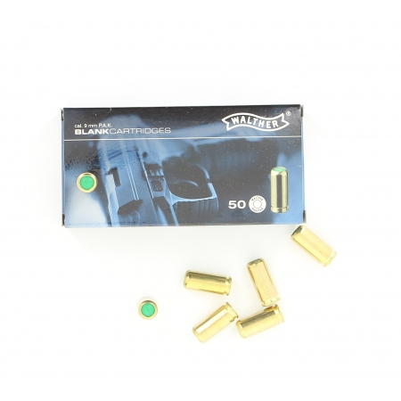 50 balles &agrave; blanc Walther 9mm PAK (Pistolet)