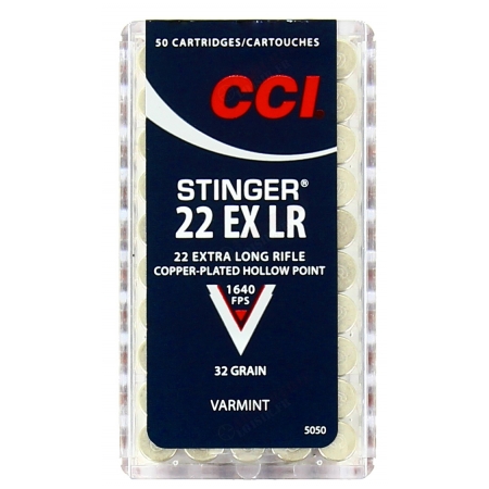 Cartouches CCI 22 long rifle Stinger x50