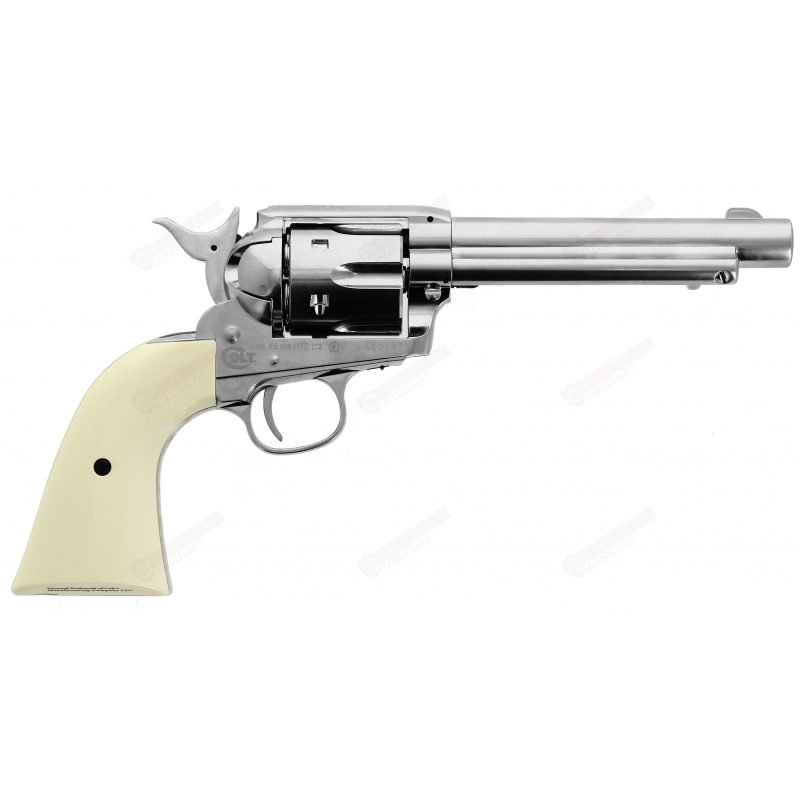 Revolver Colt Saa 45 Nickel Pearl 4.5mm .177 (3 joules)