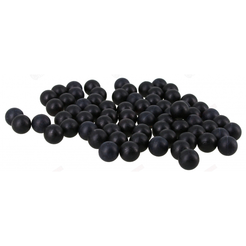 100 Balles caoutchouc Umarex T4E BlackBalls - .43