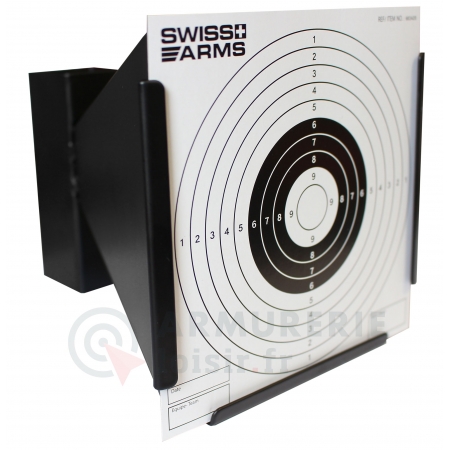 Porte Cible 14x14cm Conique Swiss Arms + 10 cibles