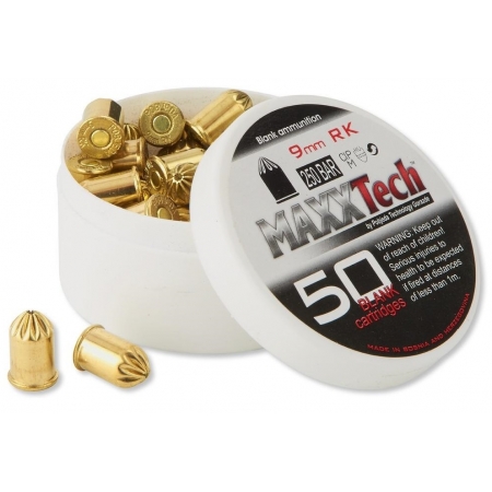 50 cartouches Maxxtech 9mm RK (revolver)