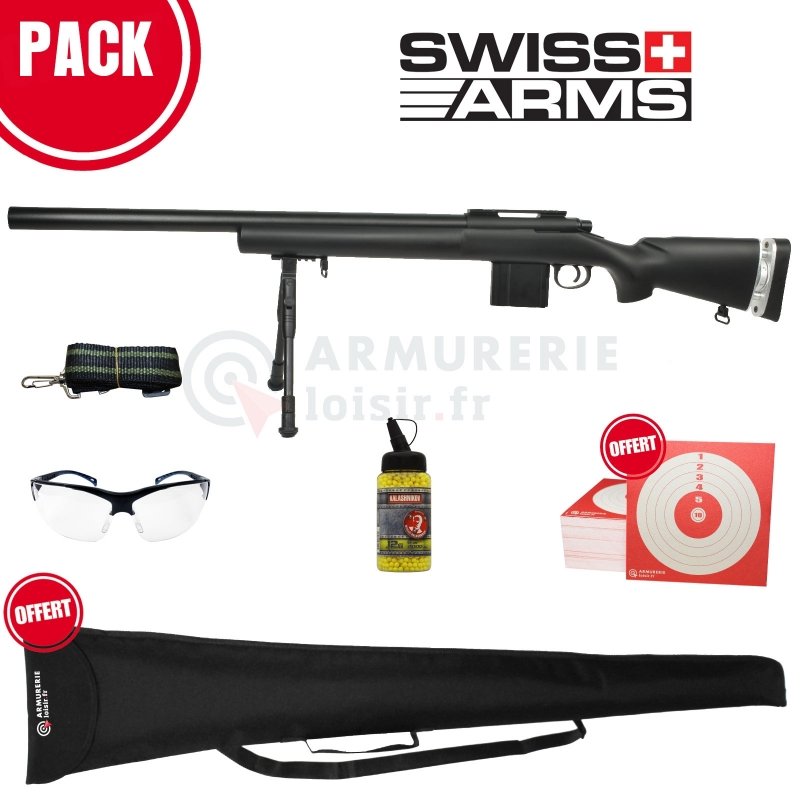 Fusil Sniper airsoft M24 SAS 04 Swiss Arms 6mm (1,9 Joules)