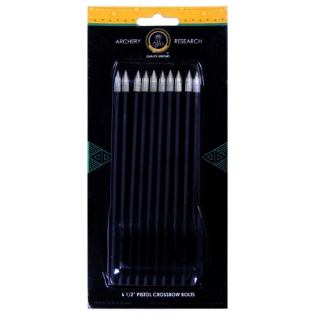 Lot de 10 traits pistolet arbal&egrave;te en plastique 6.5"