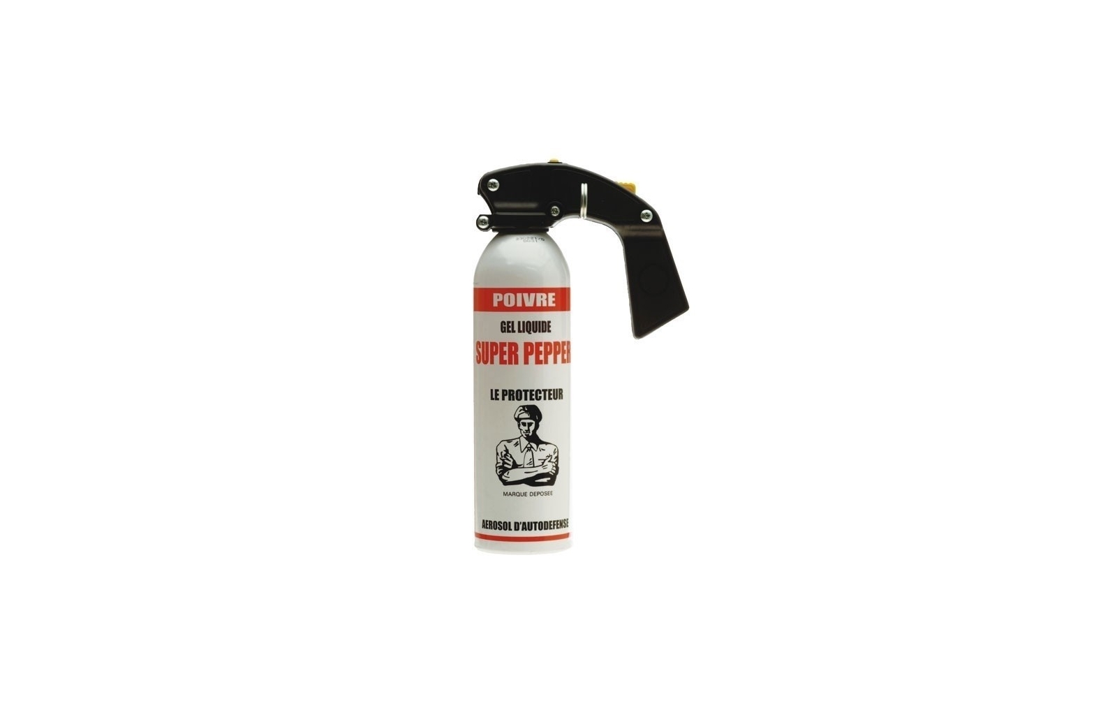 Bombe lacrymogène Gel Poivre Super Pepper - 500 ml - Armurerie Loisir