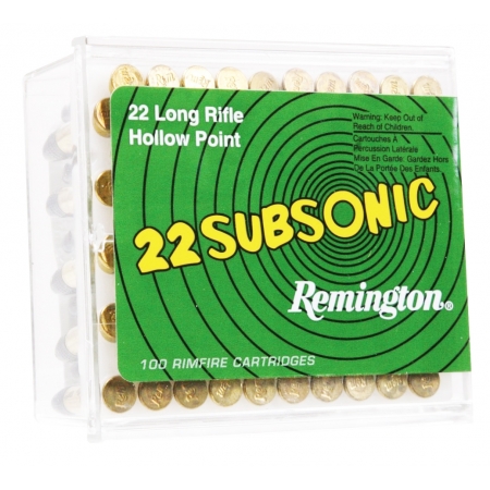Cartouches 22lr Subsonic Remington x100
