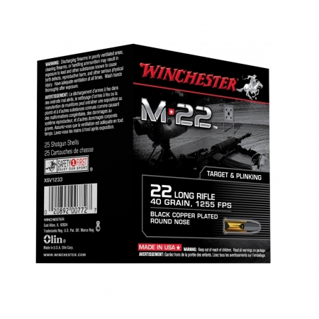 400 munitions Winchester M22 40 Grs 22LR