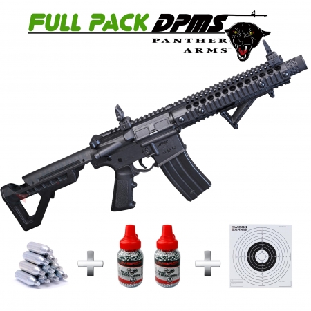 Pack Carabine Crosman DPMS SBR Full Auto 4.5 mm 3.5...