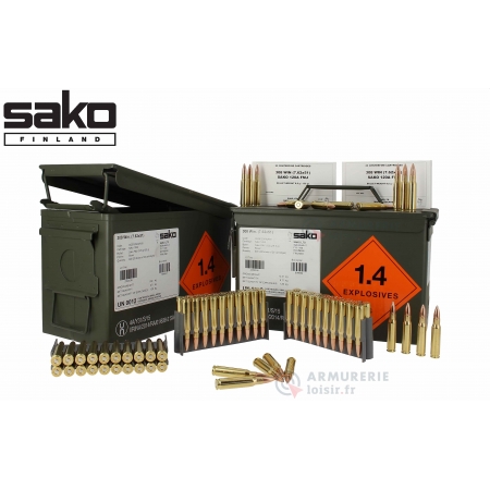Cartouches Sako militaire 123Gr - 308 Win