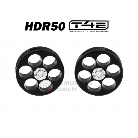 Lot de 2 barillets Umarex pour revolver T4E TR50