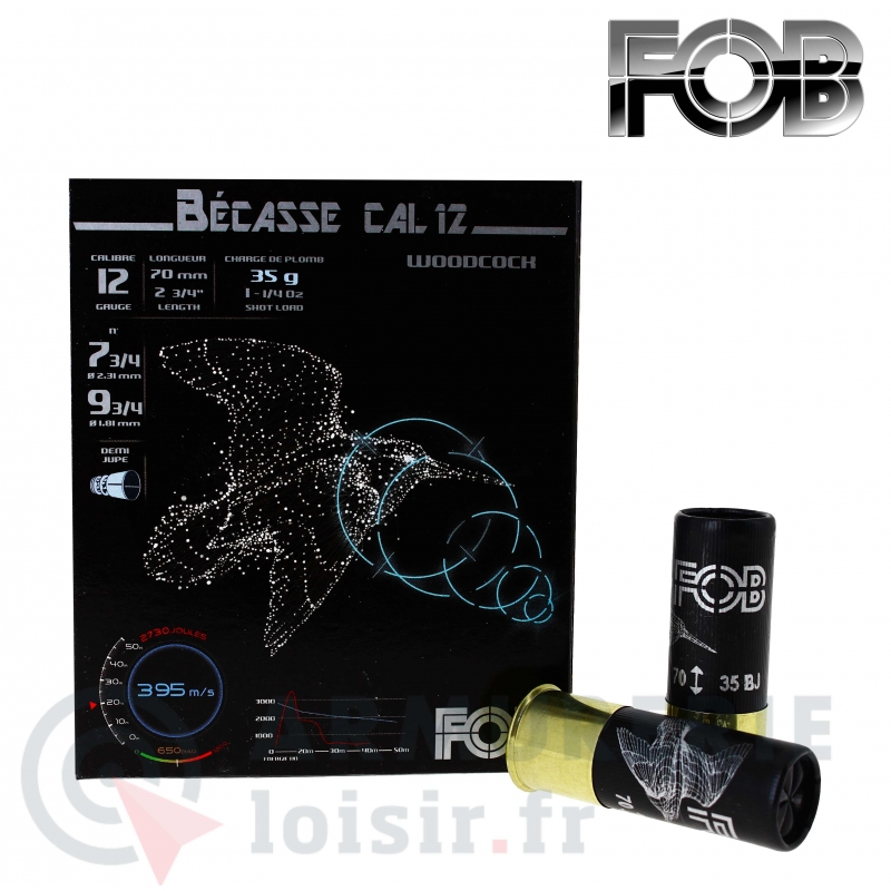 10 cartouches FOB B&eacute;casse calibre 12/70