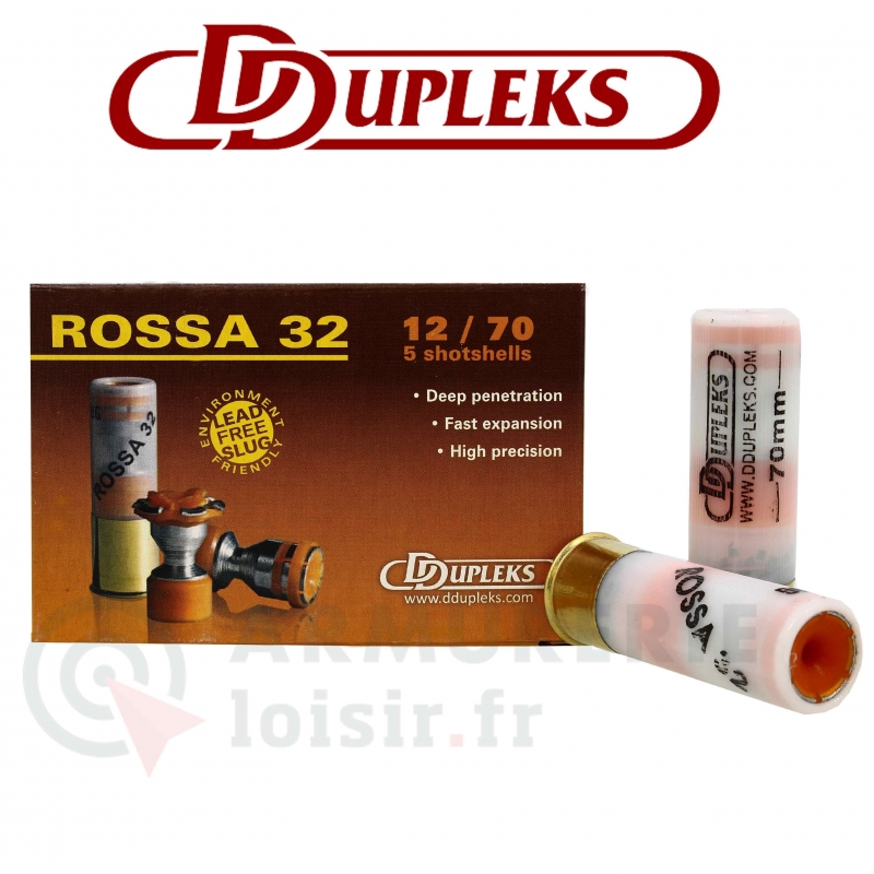 5 cartouches DDupleks Rossa 32 cal .12/70