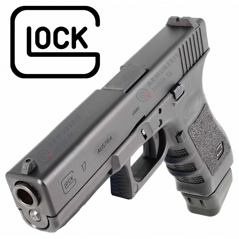 Glock 17 Gen 3 CO2 et Gaz 6 mm BB's 1 joule