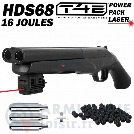 Pack Fusil Umarex HDS 68 Laser point rouge (16 joules)