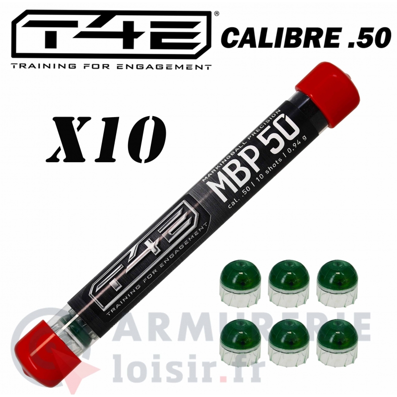 10 Balles marquage peinture Umarex T4E MBP50 - .50