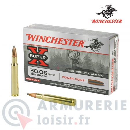 Cartouches Winchester SuperX Cal.30-06 SPRG_165Gr
