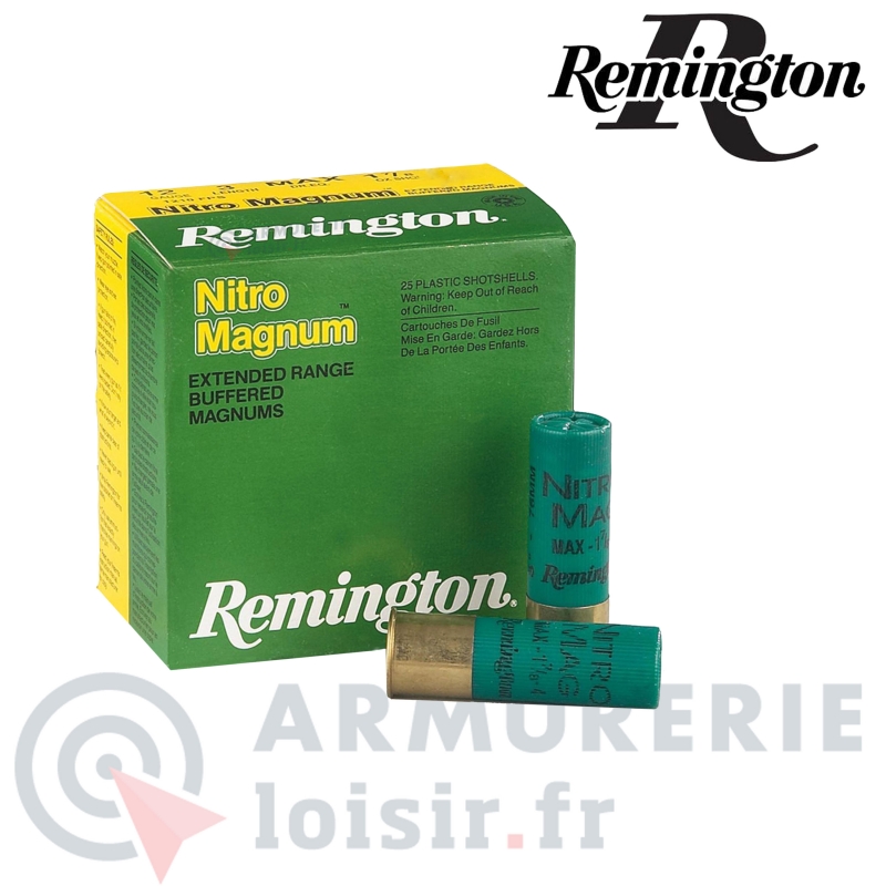 25 Cartouches Remington Nitro Magnum 12/76