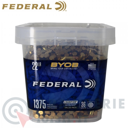 Lot de 1375 cartouches Federal 22lr 36gr