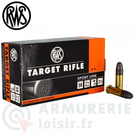 50 munitions RWS Target Rifle Sport Line - 22LR