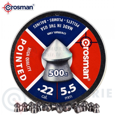500 plombs pointus Crosman High Quality Pointed  5.5mm 