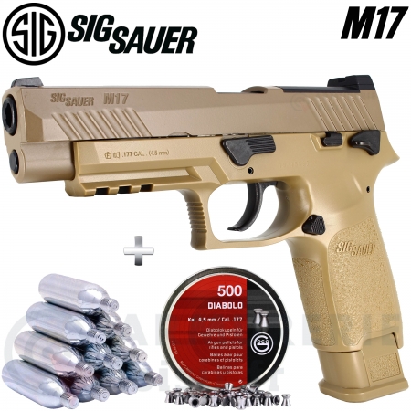 Pistolet Sig Sauer M17 P320 FDE CO2 4.5 mm 2.8 joules