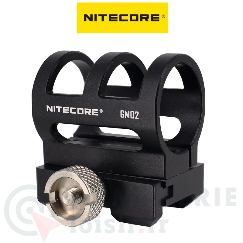 Montage Nitecore pour lampe &Oslash; 25.4 rail Picatinny