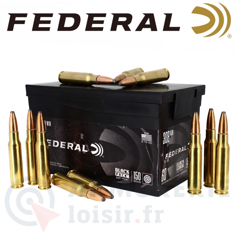 Boite de 60 cartouches Federal 308 Win 150Gr