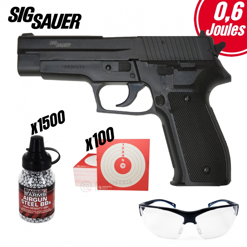 Pack SIG Sauer P226 Billes Acier 4,5mm (0.6 joule)