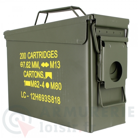 Caisse &agrave; munitions US Cal.7.62 mm