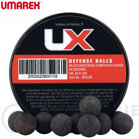 100 Billes Umarex Caoutchouc-M&eacute;tal - .50