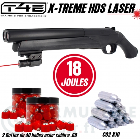 Pack Umarex HDS 68 X-TREME Laser (18 Joules)