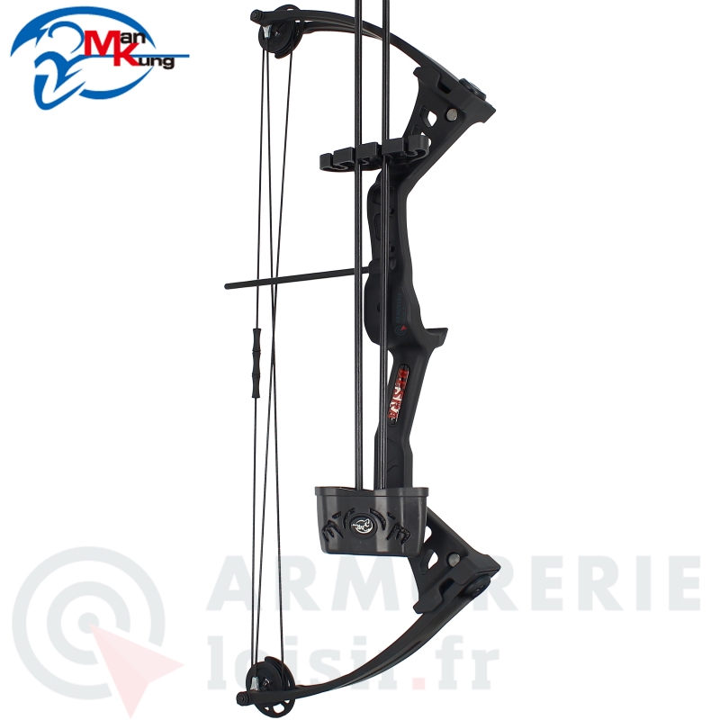 Arc &agrave; poulies ManKung Besra 25 LBS 66 cm