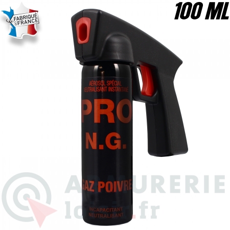 A&eacute;rosol Pro-NG Pepper Gaz poign&eacute;e extincteur 100 ml