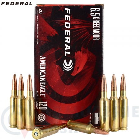 20 Cartouches 6.5 Creedmoor Federal American Eagle...
