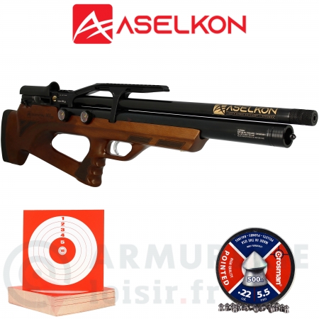 Carabine Aselkon PCP MX10 Bois 5.5mm (19.9 joules)