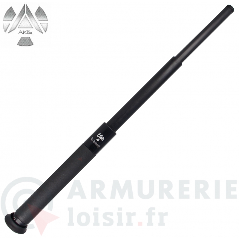 B&acirc;ton t&eacute;l&eacute;scopique AKIS 53 cm + Bouton fermeture