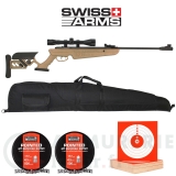 Pack carabine Swiss Arms TG-1 TAN 4.5mm - 4x32 (19.9 joules)