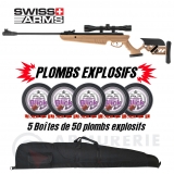 Pack EXPLOSIF Swiss Arms TG-1 TAN - 4x32 (19.9 Joules)