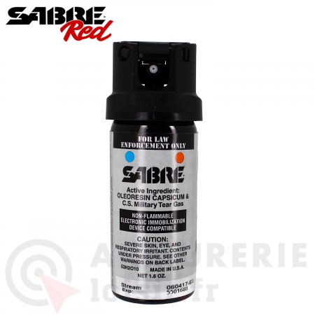 A&eacute;rosol de d&eacute;fense Sabre Red MK2 Stream OC+CS 48ml
