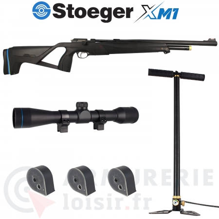 Carabine Stoeger PCP XM1 avec lunette 4X32 et 3...